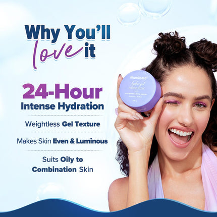 Aqualogica Illuminate + Hydra Gel Moisturizer with Wild Berries & Alpha Arbutin-200g