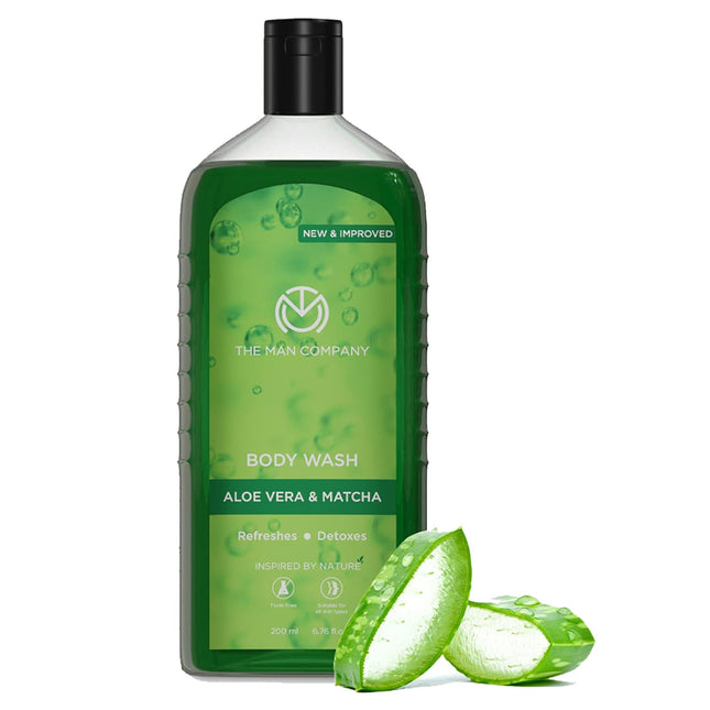 The Man Company Aloe Vera & Matcha Body Wash-200ml