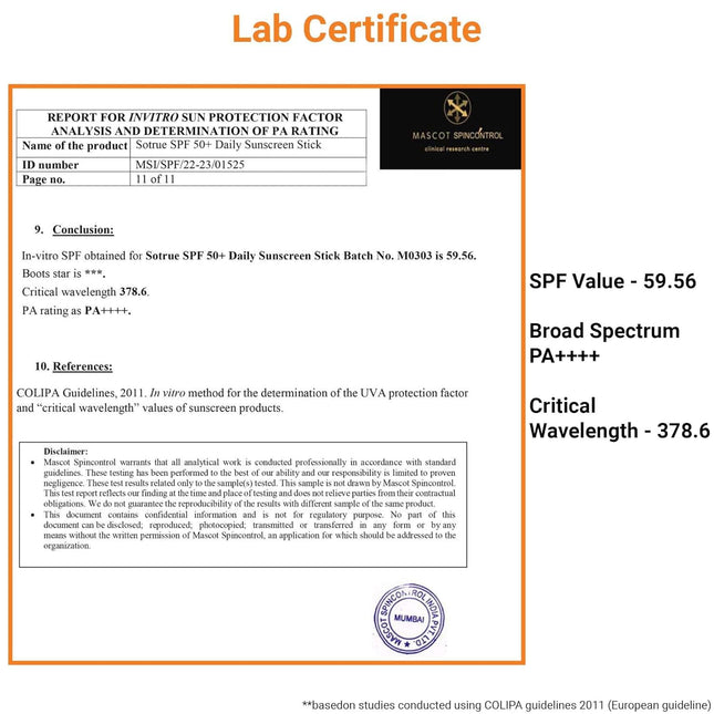 Sotrue SPF 50+ Daily Sunscreen Stick for Face & Body 15g