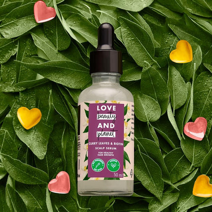 Love Beauty & Planet Curry Leaves & Vegan Biotin, Hair Growth Scalp Serum 50ml
