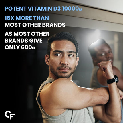 Carbamide Forte Vitamin d3 10000iu | Chewable Vitamin D Tablets | 60 Tablets