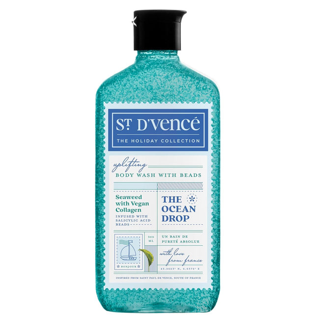 ST. D'VENCE Refreshing Ocean Drop Salicylic Acid Body Wash Shower Gel For Women & Men-300ml