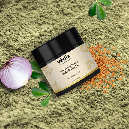 Vedix Hair Pack for Hair Growth with Onion + Methi Powder 100gms