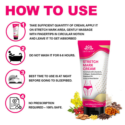 INTIMIFY Stretch Mark Removal Cream For Women-50g