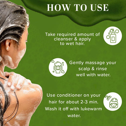 Khadi Natural Amla & Bhringraj Hair Cleanser & Conditioner Combo Pack of 2 - 210ml