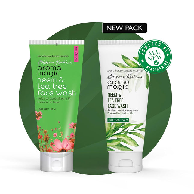 Aroma Magic Neem & Tea Tree Face wash 5% Niacinamide & Aloevera Gel-50ml