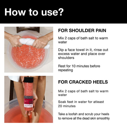 Soulflower Epsom Bath Salt Rose Geranium-500g