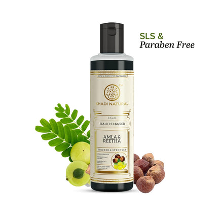 Khadi Natural Amla & Reetha Shampoo-210ml