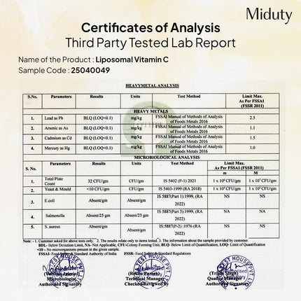 Miduty Liposomal Vitamin C-90 Capsules