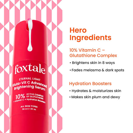 Foxtale 10% Vitamin C + Glutathione Complex Serum-30ml