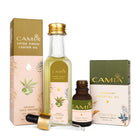 CAMIA Premium Cold Pressed Organic Castor Oil, 100 ML + Rosemary Essential Oil