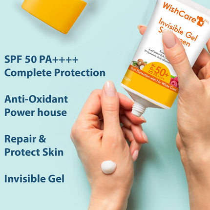 WishCare Invisible Gel Sunscreen SPF 50+ PA++++-50g