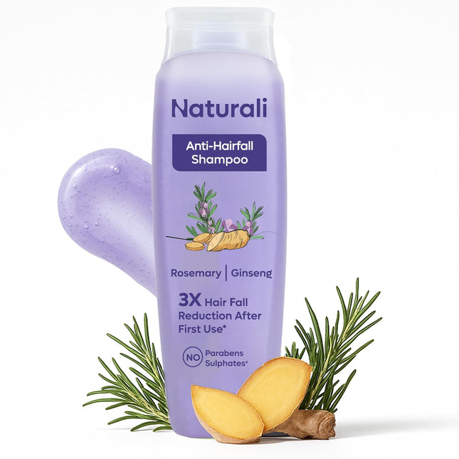 Naturali Anti-Hairfall Shampoo with Rosemary, Korean Ginseng & Biotin - 100ml