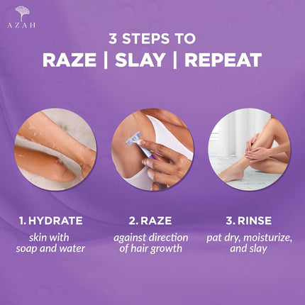 Azah Disposable Body Razor for Women [Pack of 3]