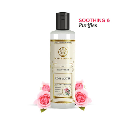 Khadi Natural Rose Water Herbal Skin Toner -210ml