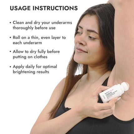 Cos-IQ Brightening Underarm Roll On Serum | With Bioecolea, Mandelic Acid and Bio White | 40ml