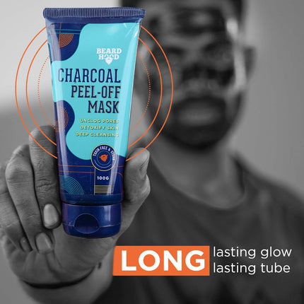 Beardhood Activated Charcoal Peel Off Mask,100g