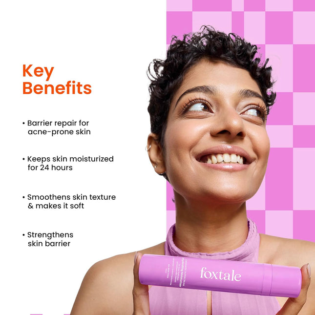 Foxtale 5x Hydrating Ceramide Moisturizer for Face | Micro Hyaluronic Acid & 3 Ceramides 50ml