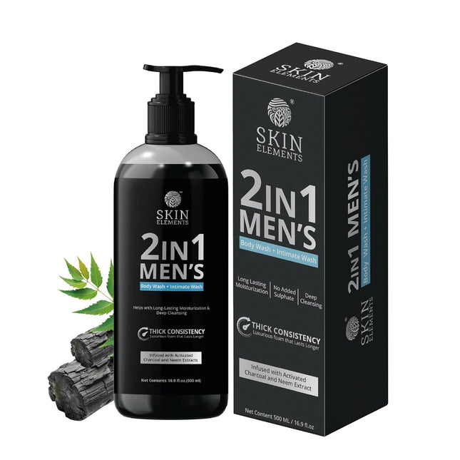 Skin Elements 2-in-1 Body Wash & Intimate Wash for Men-500ml