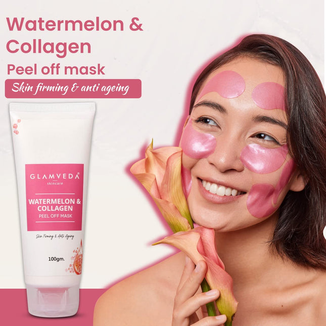 Glamveda Watermelon & Collagen Peel Off Mask- 100 gm