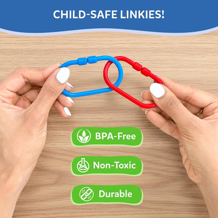 Skillmatics Connectable Learning Link Toy for Toddlers  for Ages 10–24 Months, Set of 15 Links
