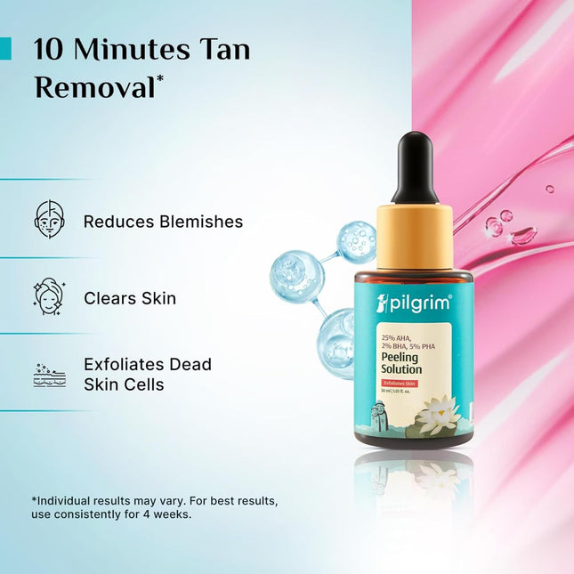 Pilgrim 25% AHA + 2% BHA + 5% PHA Peeling Solution 30ml