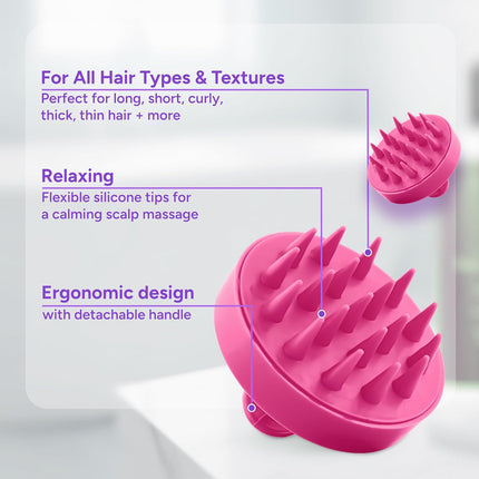 Arata Scalp Massager with Medical-Grade Silicone Bristles