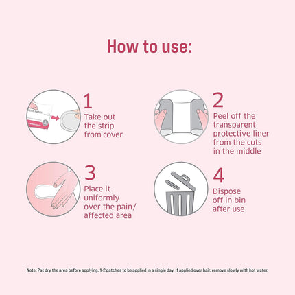 Sirona Herbal Period Pain Relief Patches - Pack Of 10