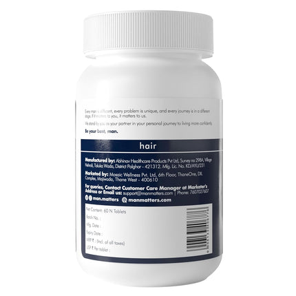 Man Matters Hair Health Booster 60 Tablets