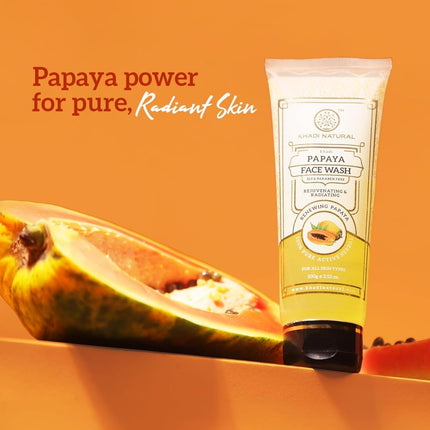 Khadi Natural Papaya Face Wash - 100ml