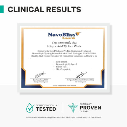 DERMATOUCH Salicylic Acid 2% Face Wash