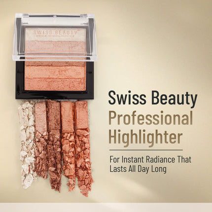 Swiss Beauty Brick Highlighter + Bronzer - 7g
