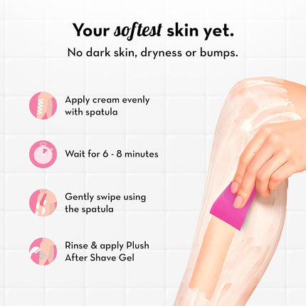 Plush 10-min Hair Removal Cream   All Skin Types - 50g