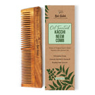 Nat Habit Kacchi Neem Wooden Comb, Soaked In 17 Herbs Neem & Sesame Oil