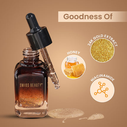 Swiss Beauty 24K Gold Face Serum -40ml