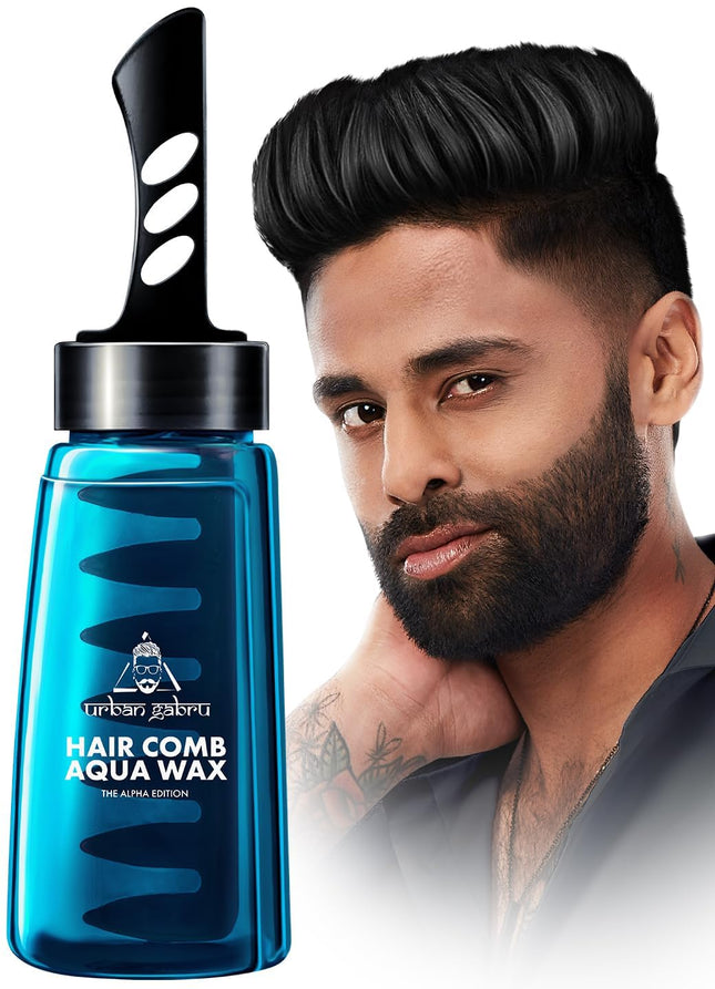 UrbanGabru Aqua Hair Wax | Alpha Edition 2-in-1 Men Hair Styling Wax 260ml