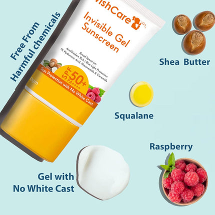 WishCare Invisible Gel Sunscreen SPF 50+ PA++++-50g