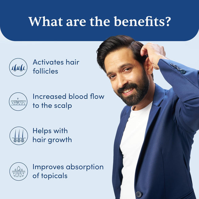 Man Matters Derma roller 1.00 mm With 540 Titanium Alloy Needles