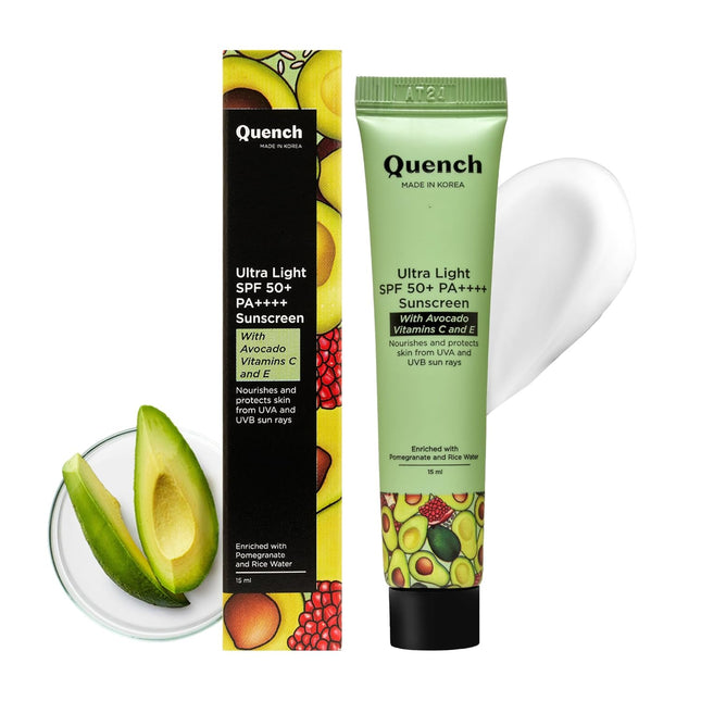QUENCH BOTANICS Vitamin E SPF 50+ PA++++All Skin Sunscreen-15ML