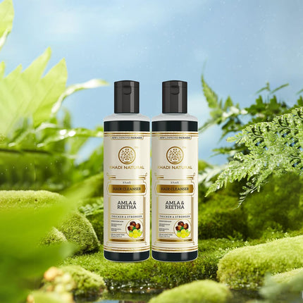 Khadi Natural Amla & Reetha Hair Shampoo-210ml Pack of 2