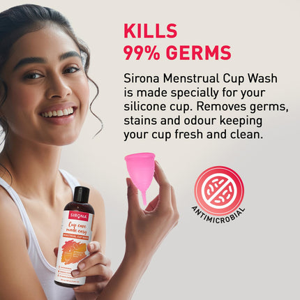 Sirona Natural Menstrual Cup Wash for Women - 100 ml