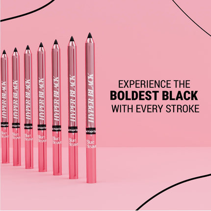 Blue Heaven Hyper Black Gel Kajal Eyeliner Enriched with Vitamin E & Almond Oil-1.5g