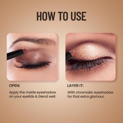 Swiss Beauty Chrome & Matte Twin Eyeshadow Stick -2g