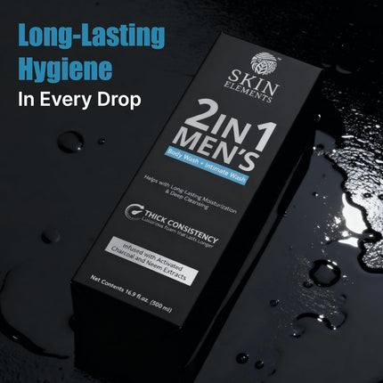 Skin Elements 2-in-1 Body Wash & Intimate Wash for Men-500ml
