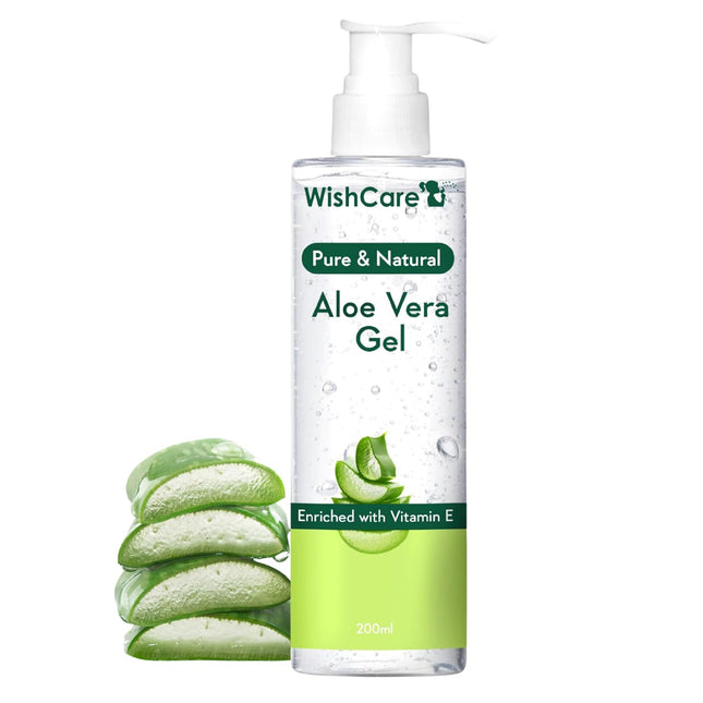 WishCare Pure & Natural Aloe Vera Gel for Skin, Face & Hair -200ml