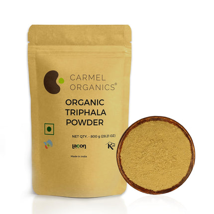 CARMEL ORGANICS Triphala Fruits Powder 800 Grams