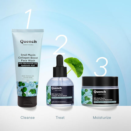 QUENCH BOTANICS Quench Snail Mucin Collagen Boost Face Wash 100ml