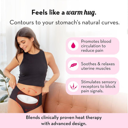 Plush 8+ Hour Instant Cramp Relief Heating Patch (Pack of 2)