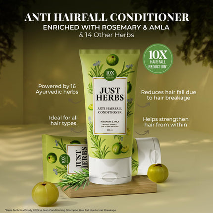 Just Herbs Anti Hairfall Conditioner | Rosemary, Amla & 14 Herbs -200ml