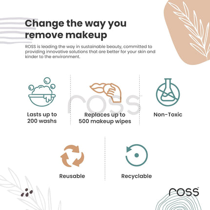 Ross Reusable Makeup Remover Pads -Pack of 2